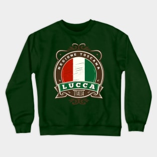 Lucca, Italia --- Retro Style Design Crewneck Sweatshirt